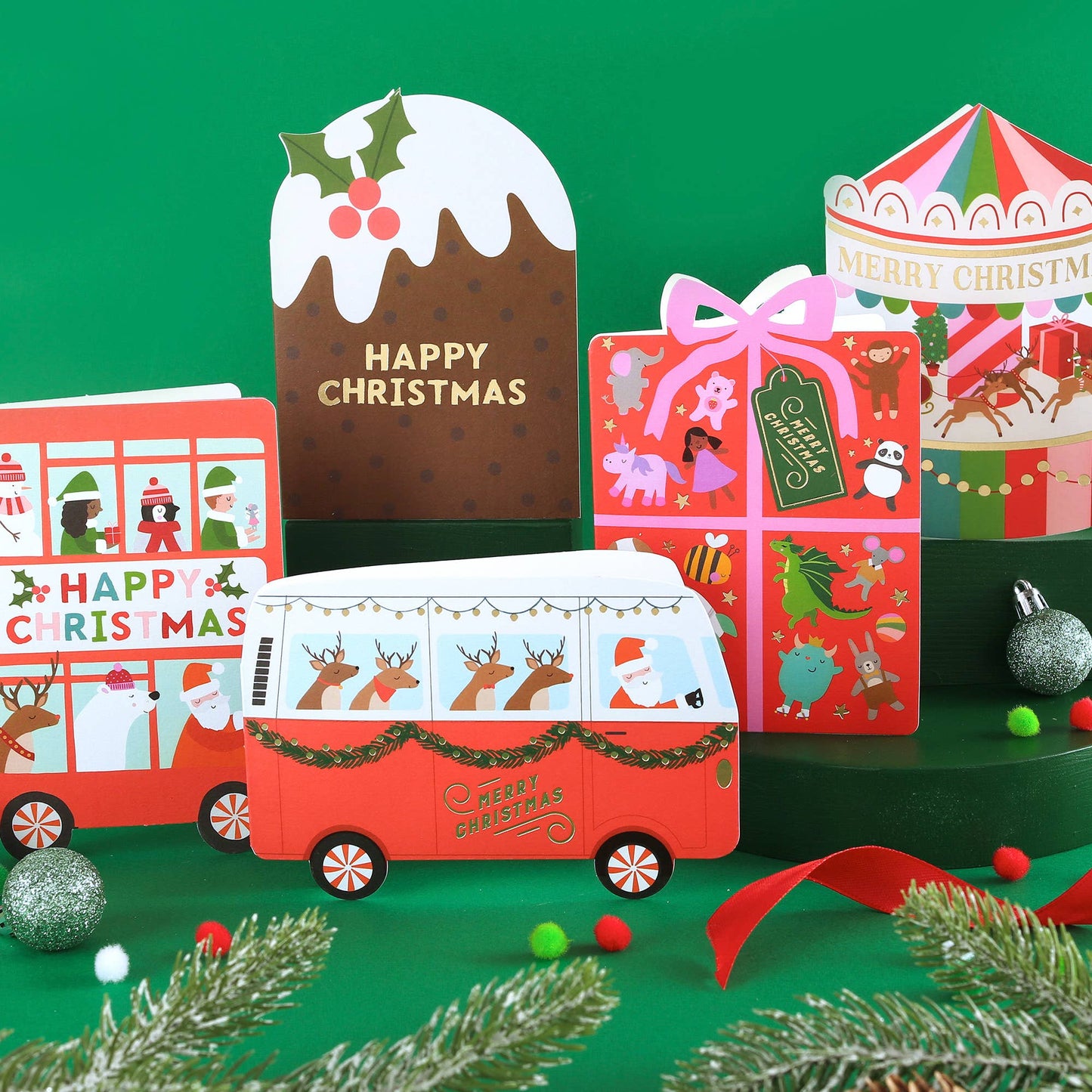 Joyful Holiday Present Christmas Card | Holiday Card