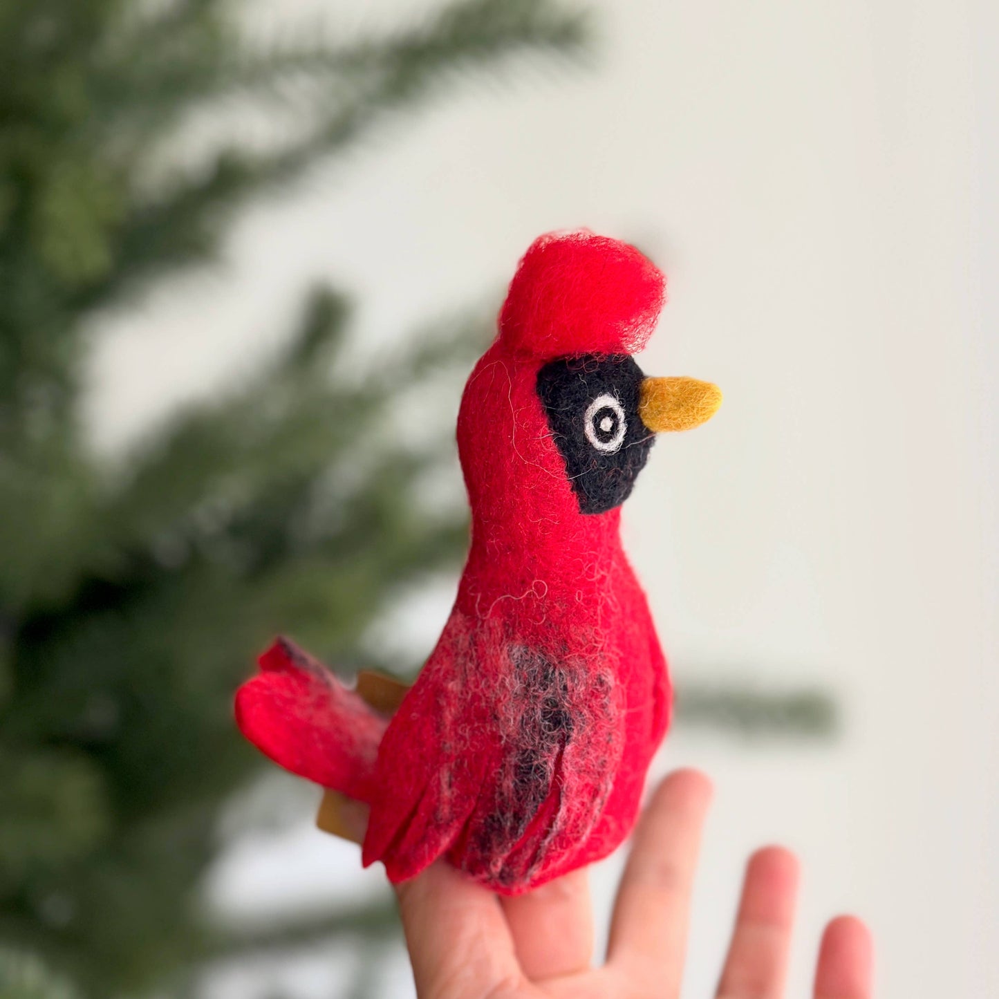 Felt Cardinal Finger Puppet