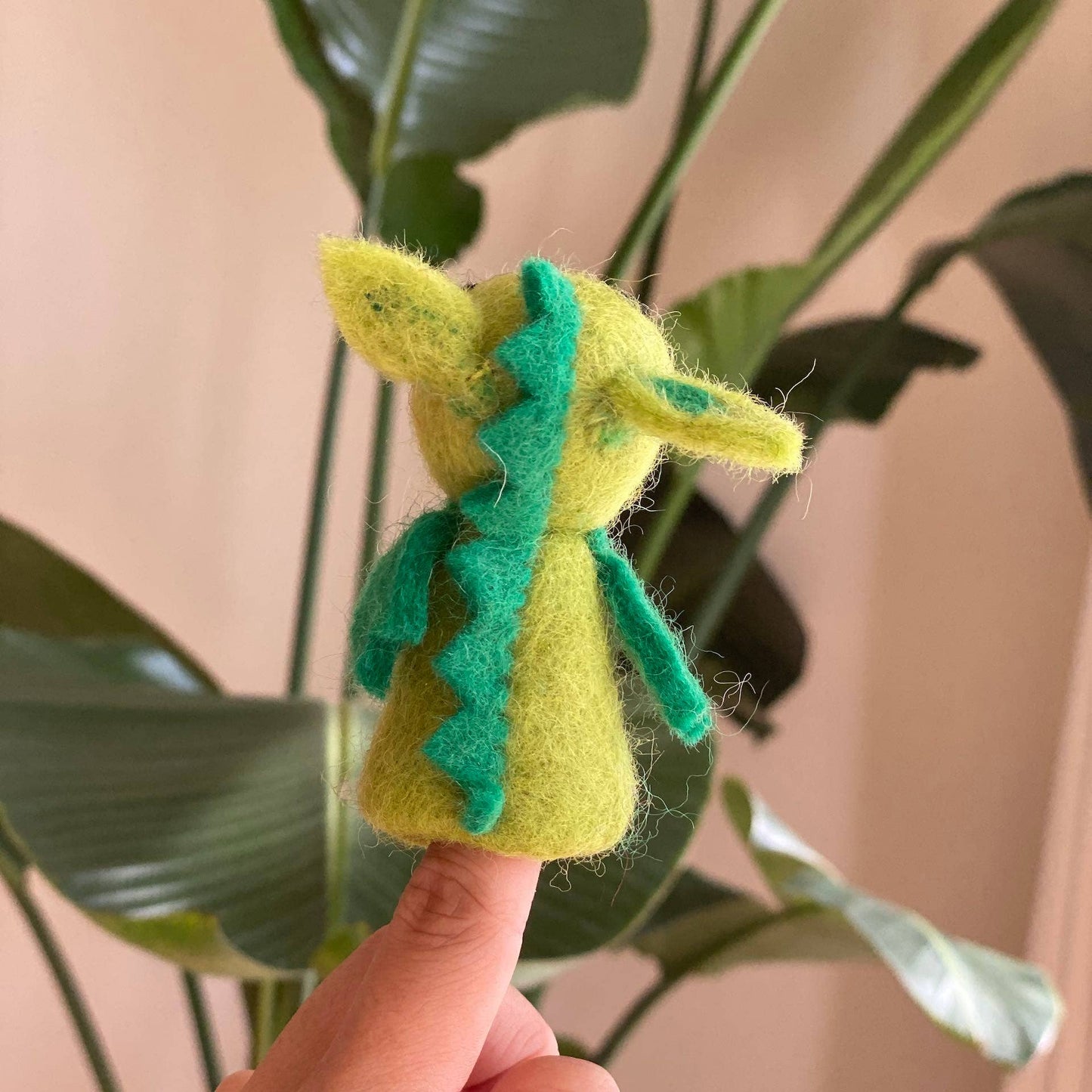 Felt Dragon Finger Puppet