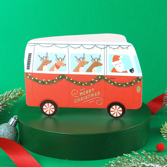 Christmas Camper Van Christmas Card | Holiday Card