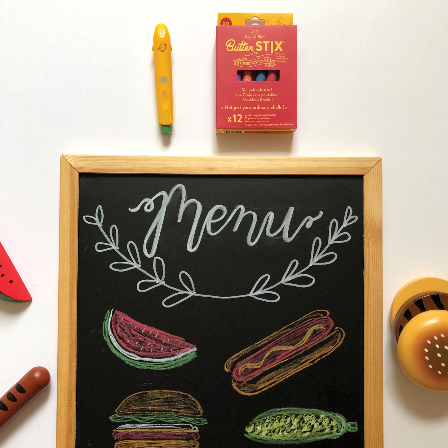 ButterStix® - Dustless Chalk Colors with Holder