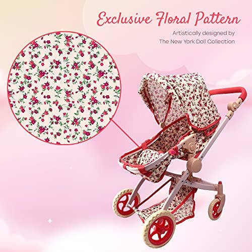 Convertible Combo Baby Doll Floral Stroller