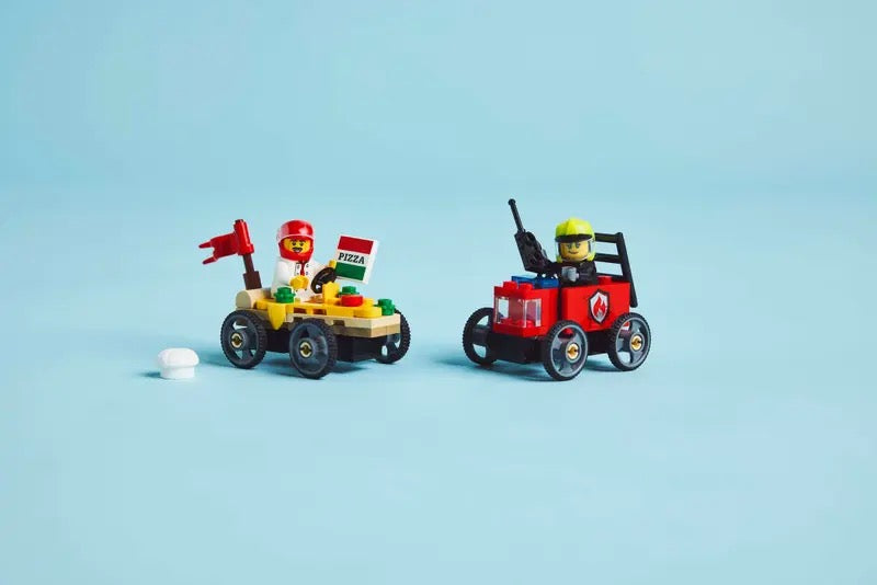 LEGO City - Pizza vs. Fire Truck Race Car Pack