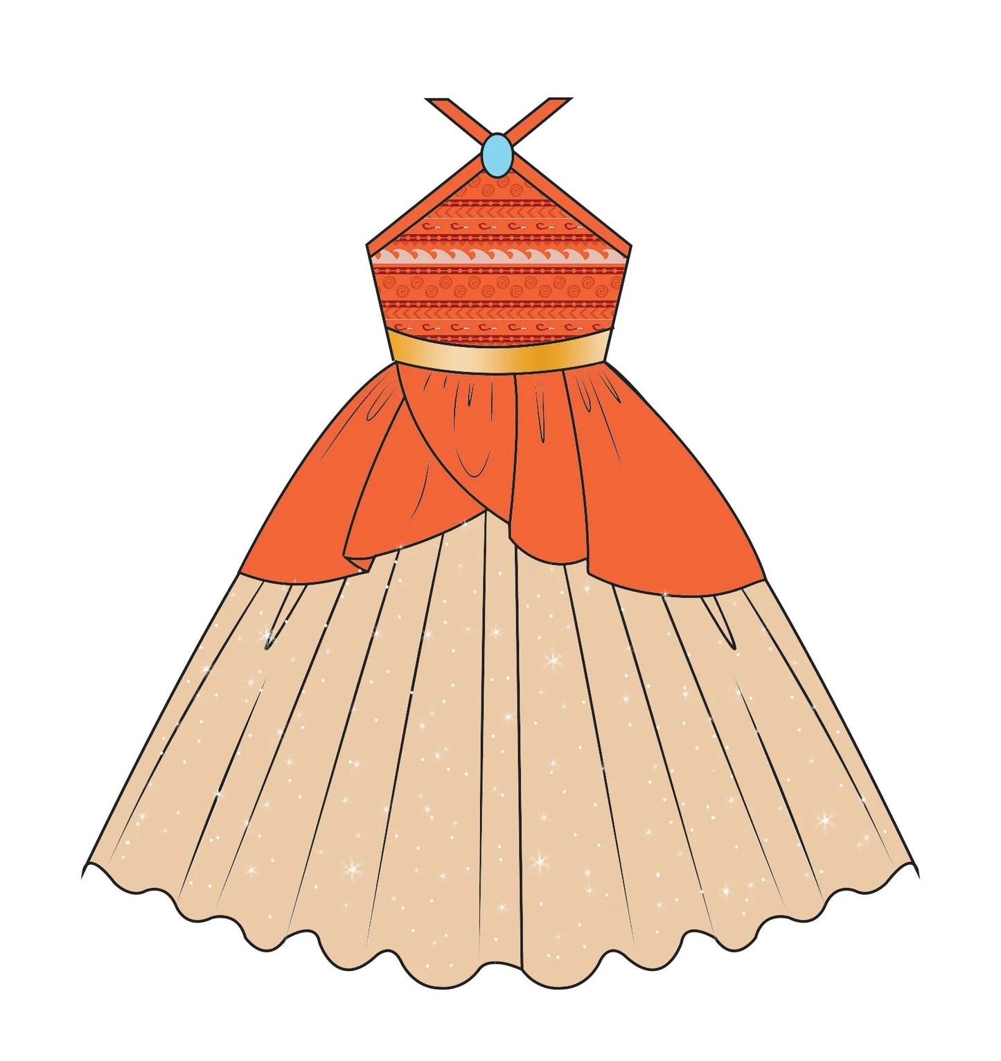 Island Princess Costume Dress