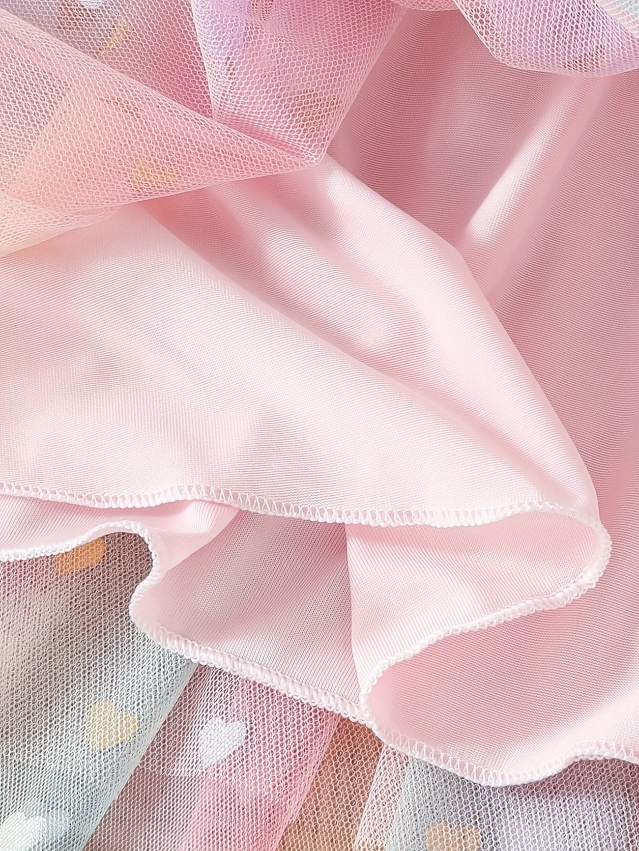 Pastel Rainbow Tutu with Gold Hearts