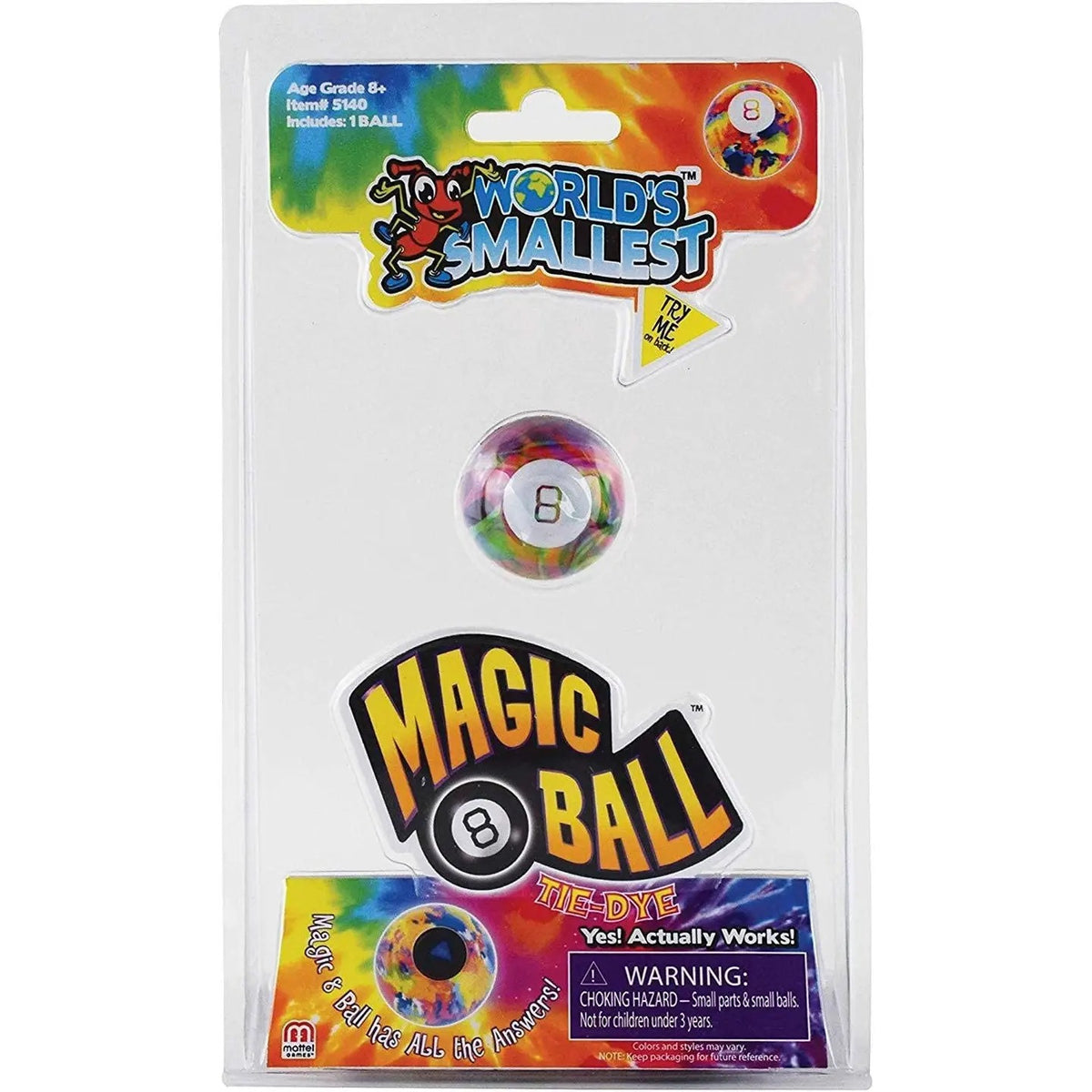 World's Smallest Tie Dye Magic 8 Ball