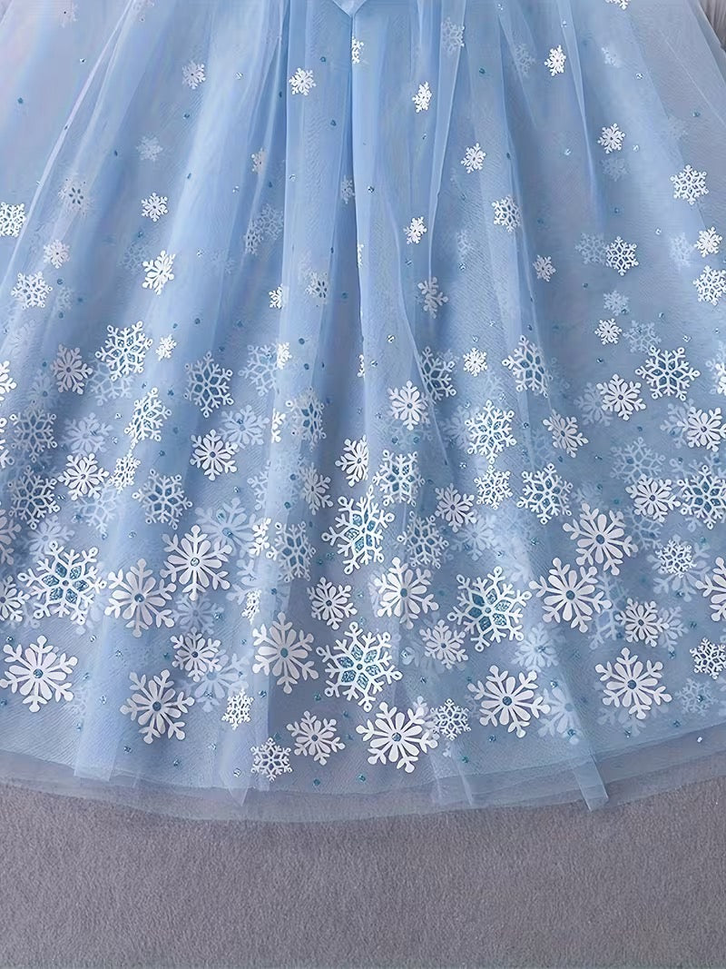 Snowflake Sparkle Cape with Hood