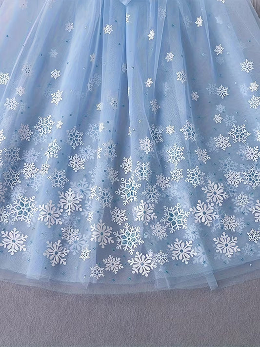 Snowflake Sparkle Cape with Hood