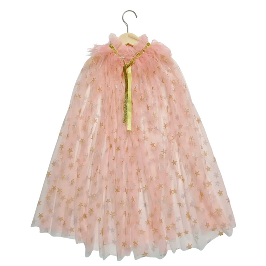 Pink Glitter Star Cape