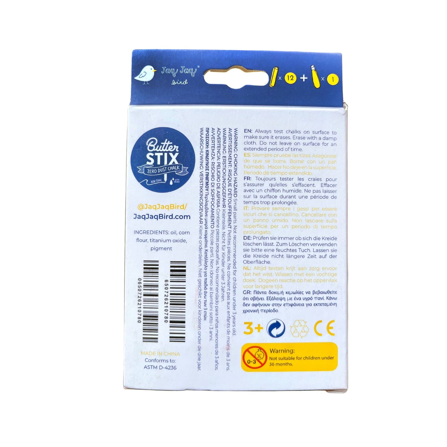 ButterStix® - Dustless Chalk Colors with Holder