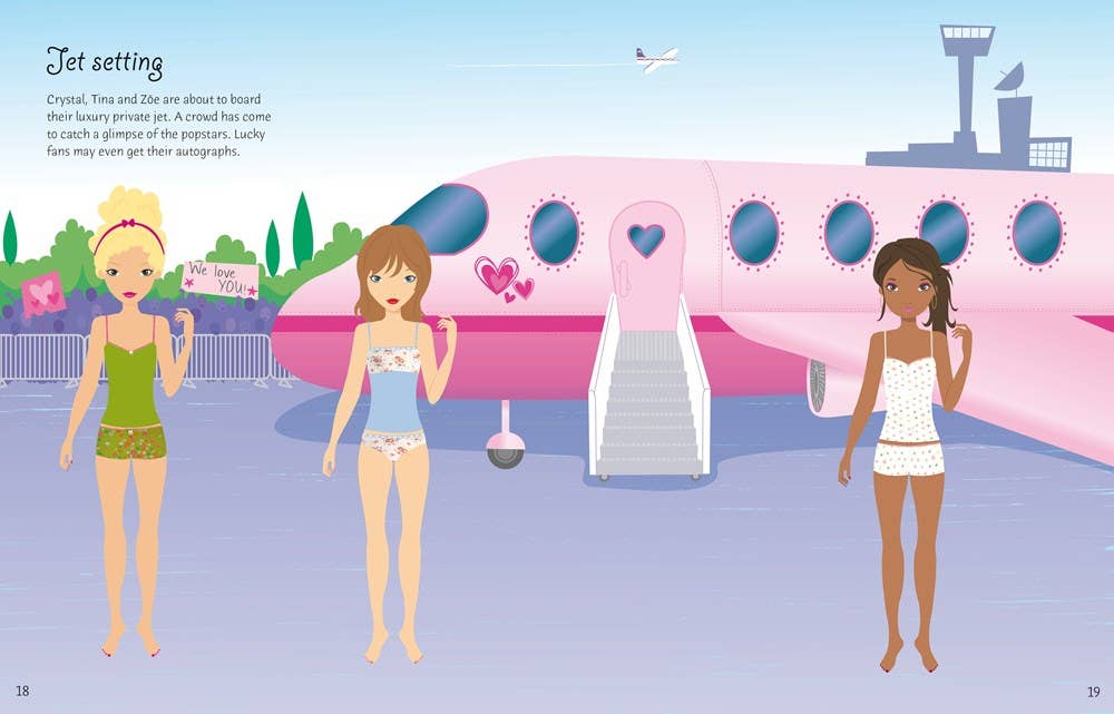 Sticker Dolly Dressing Popstars : Usborne