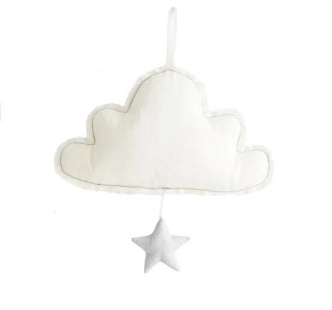 Cloud Musical Mobile - White & Gray