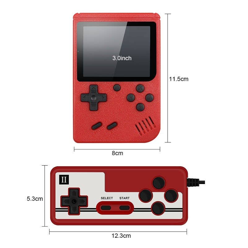 Retro Handheld Games Console with 400 Classic Games: Pink