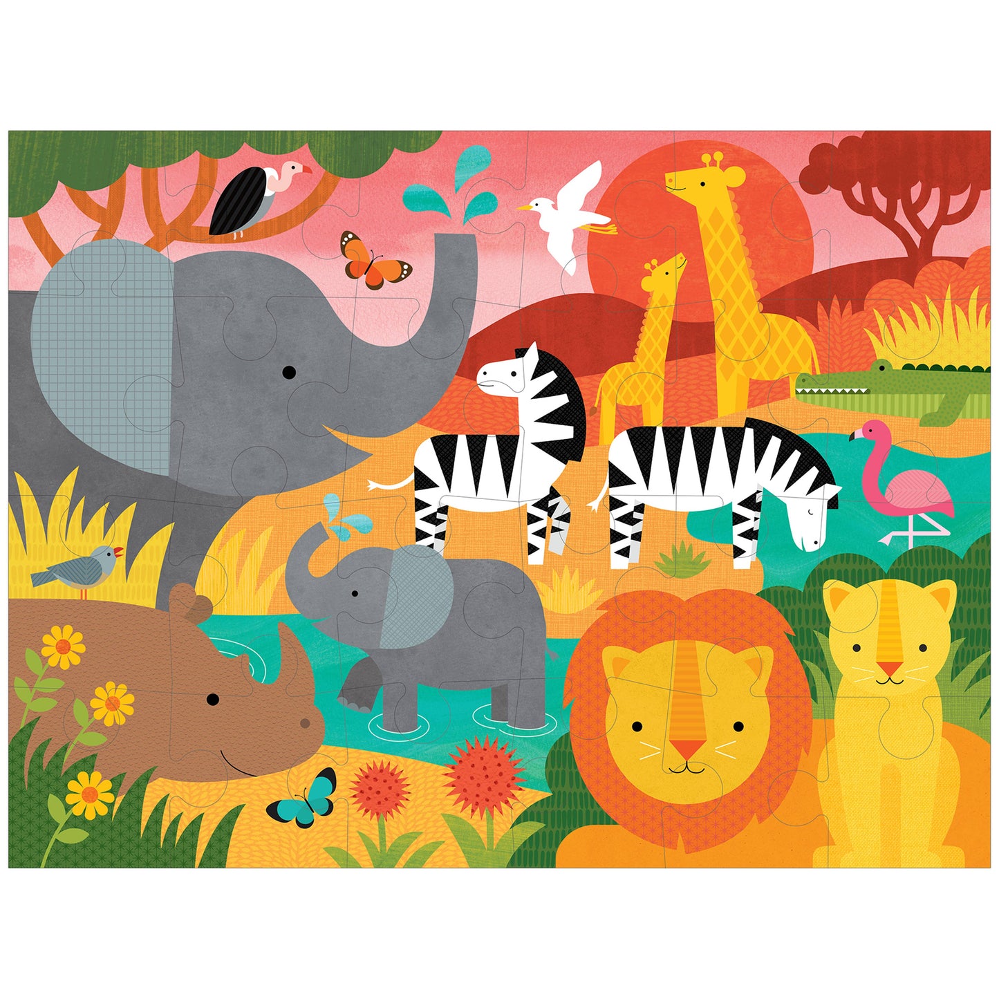 Safari 24-Piece Floor Puzzle