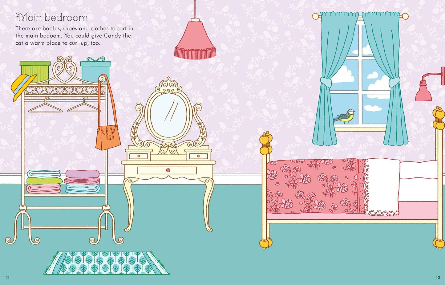 First Sticker Book Dollhouse : Usborne