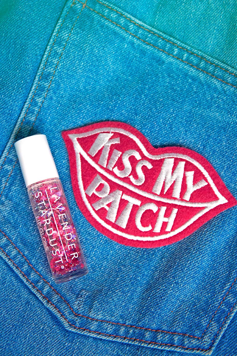 Kissing Glitter Lip Gloss Red Hearts Cherry Stardust