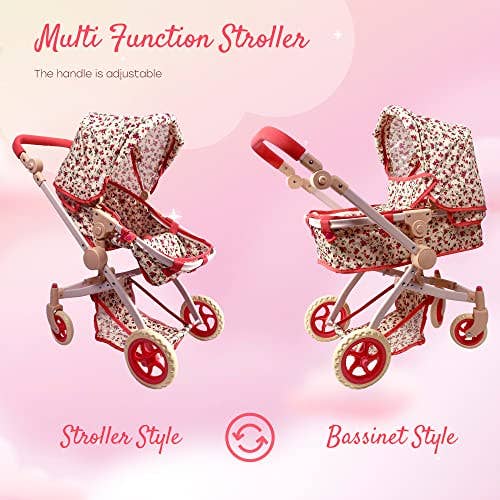 Convertible Combo Baby Doll Floral Stroller