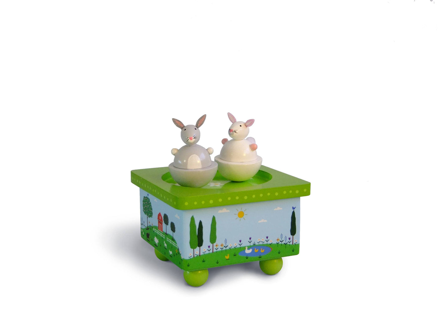 Dancing Bunnies Music Box