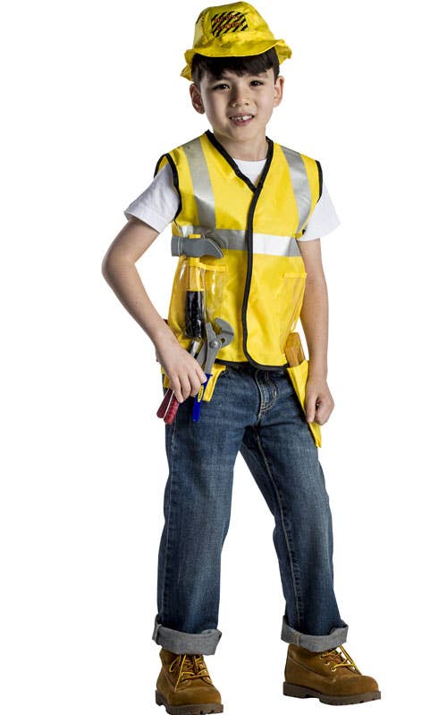 Construction Worker  Role Play Dress Up Costume Set