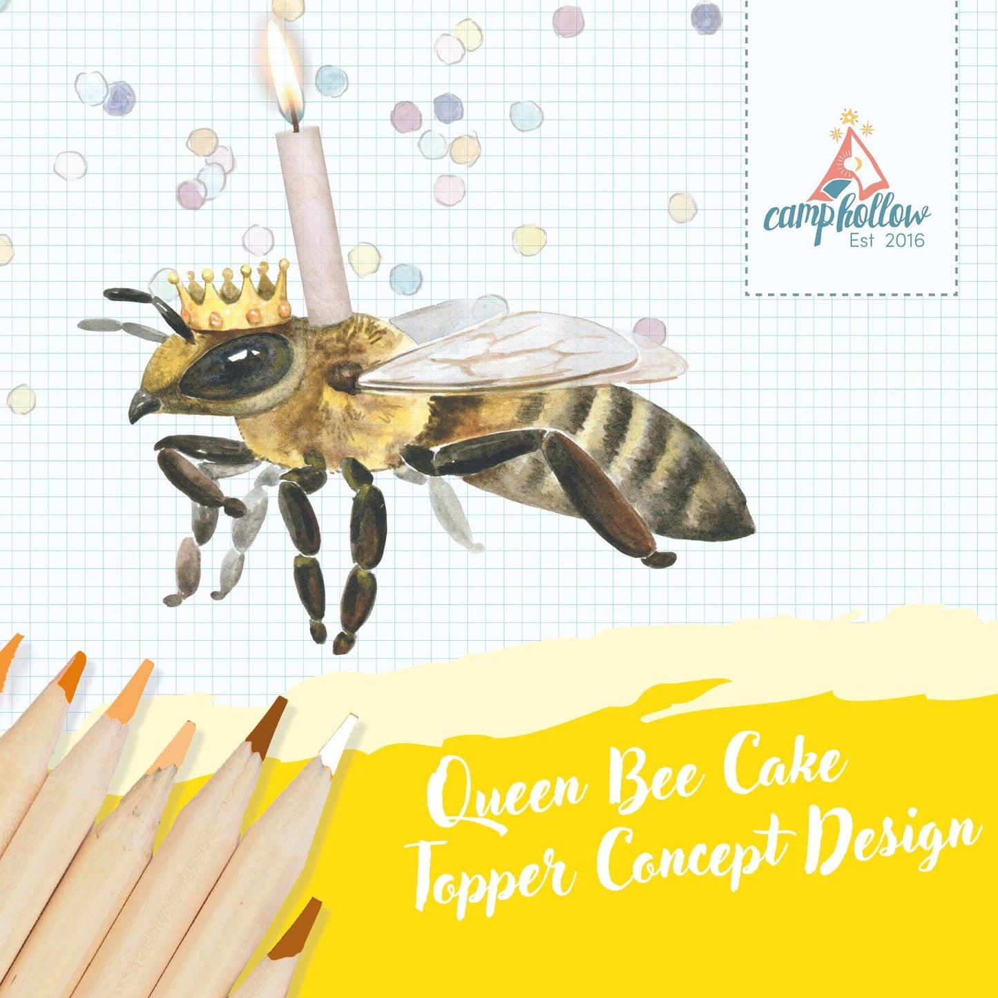 Queen Bee Cake Topper