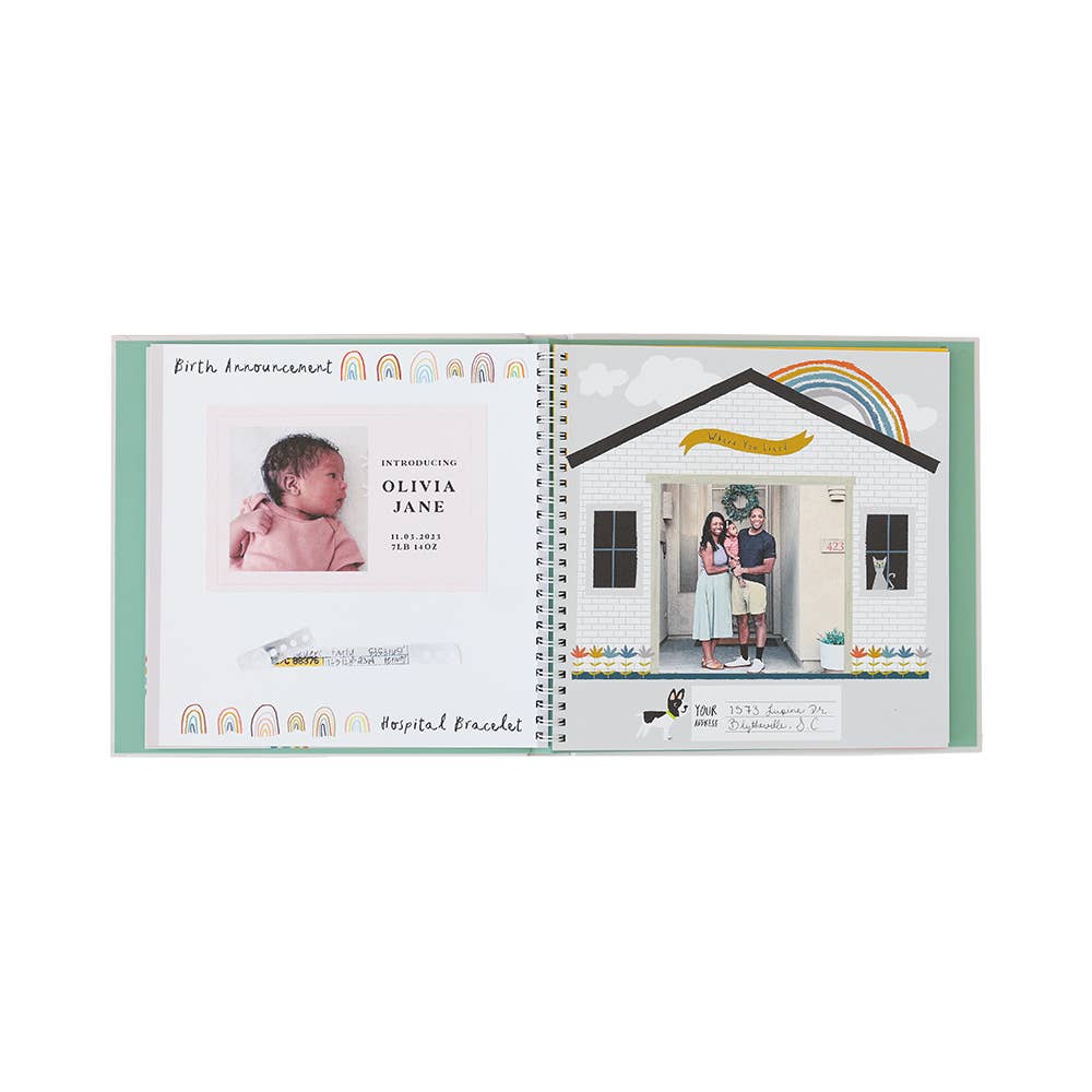 Little Rainbow First Year Baby Memory Book
