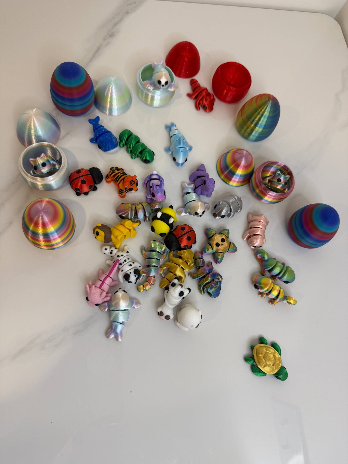 Baby 3D Printed Mystery Eggs with Adorable Animals Inside