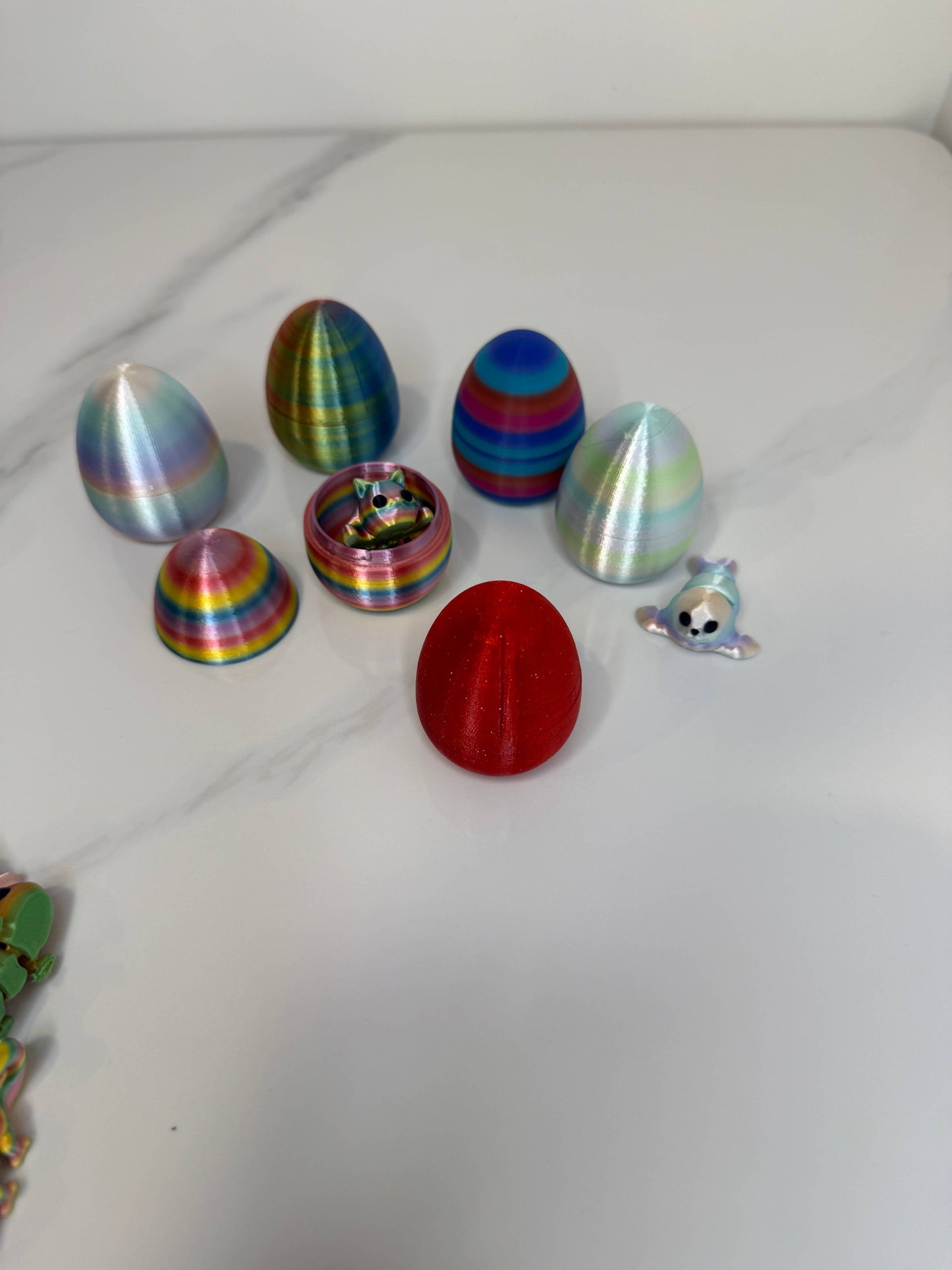 Baby 3D Printed Mystery Eggs with Adorable Animals Inside