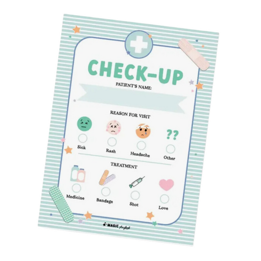 Check-up Pretend Play Notepad