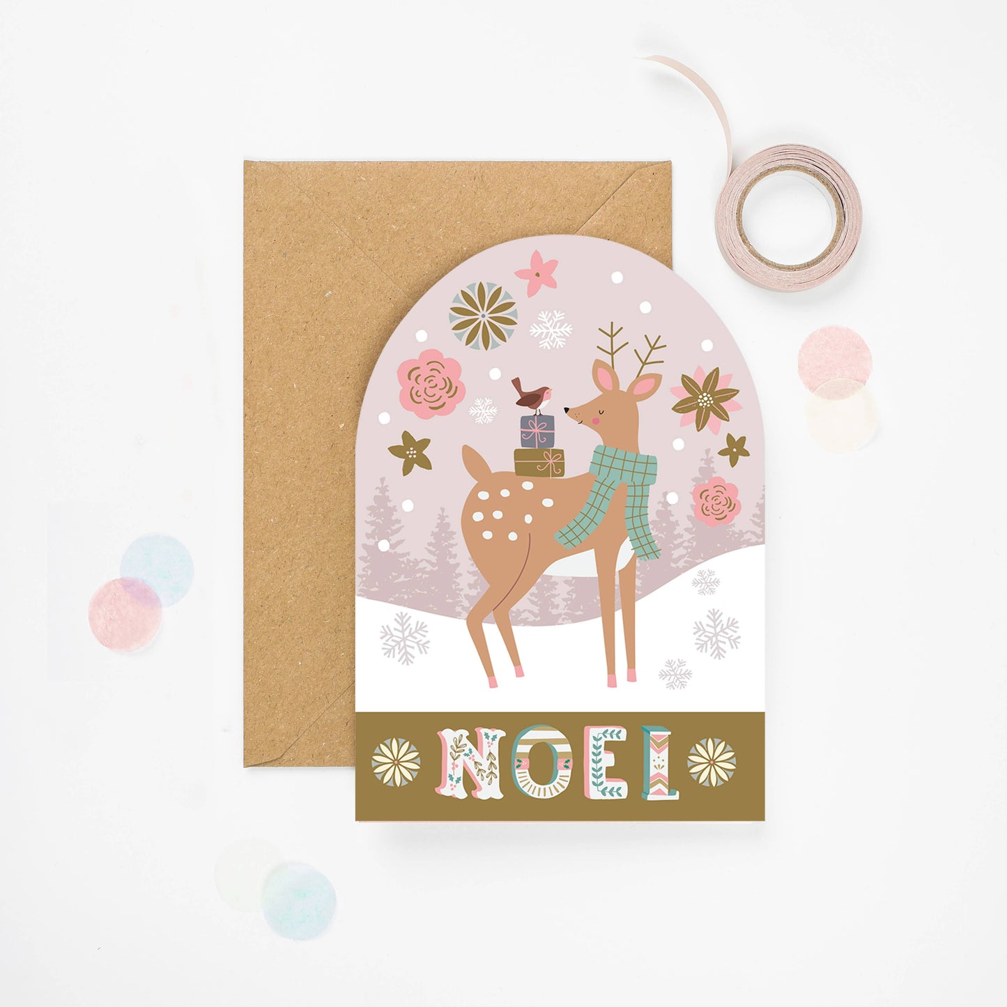 Deer Snow Globe Christmas Cards | Holiday Cards | Seasonal