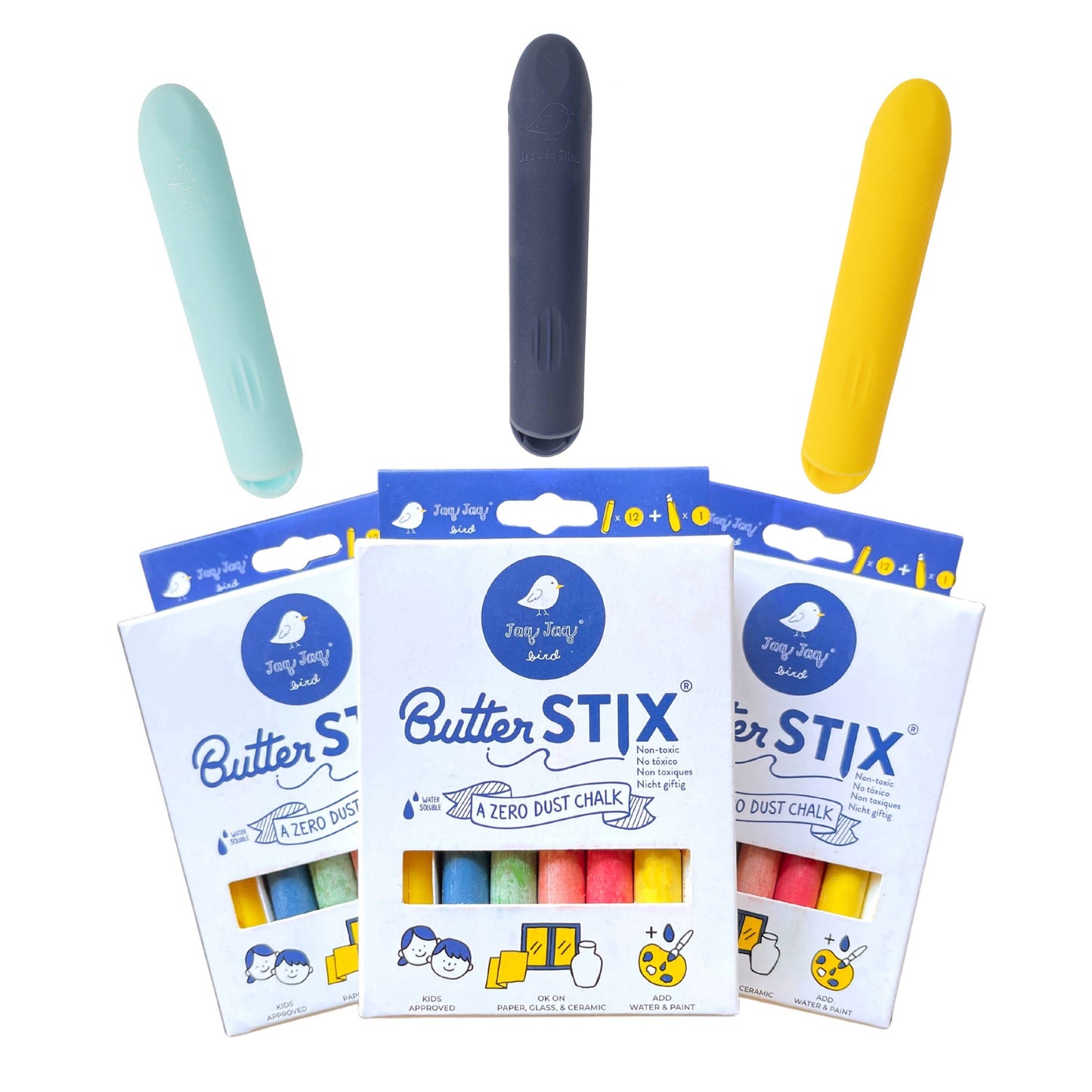 ButterStix® - Dustless Chalk Colors with Holder