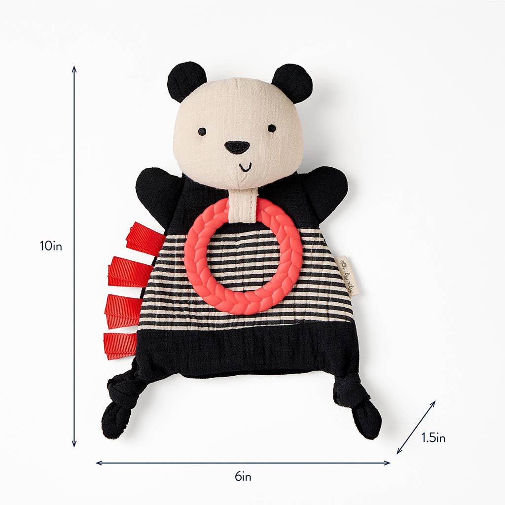 Panda Bitzy Crinkle™ Sensory Toy with Teether