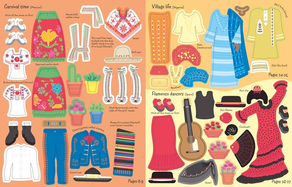 Sticker Dolly Dressing Around The World : Usborne