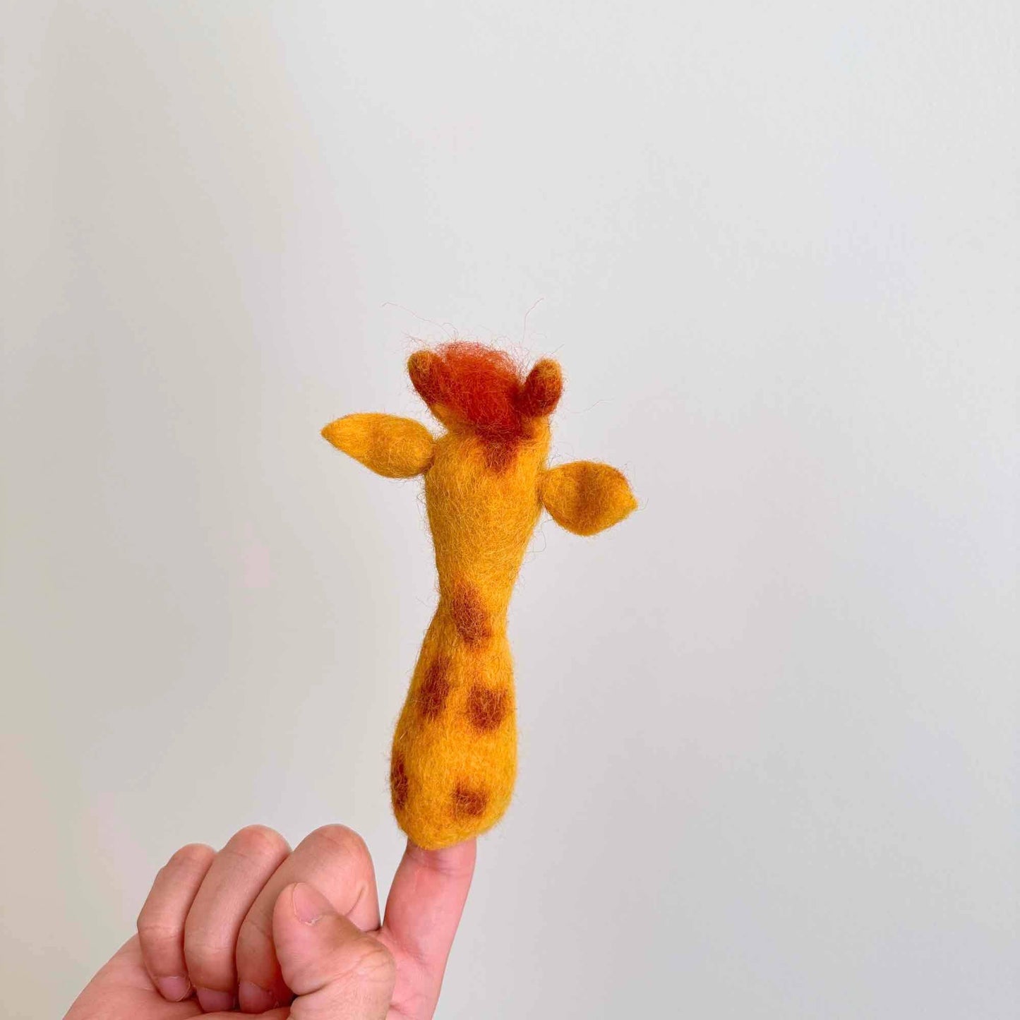 Felt Giraffe Finger Puppet