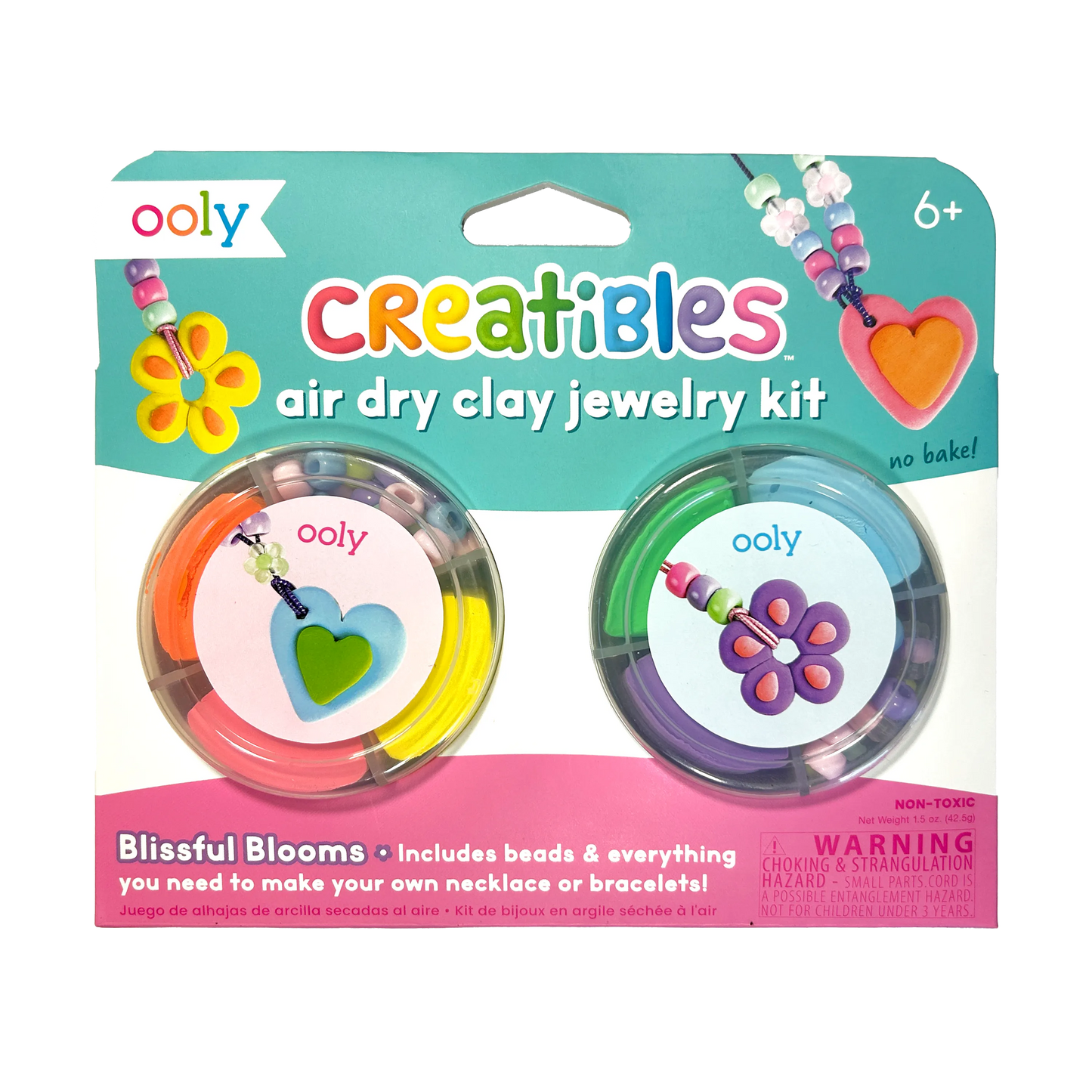 Creatibles Air Dry Clay Jewelry Kit - Blissful Bloom