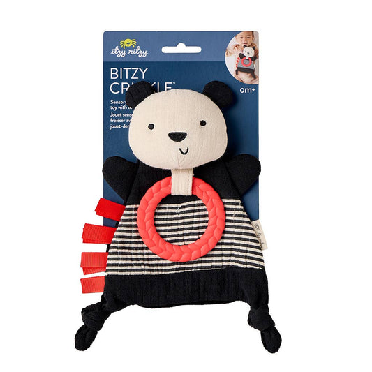 Panda Bitzy Crinkle™ Sensory Toy with Teether