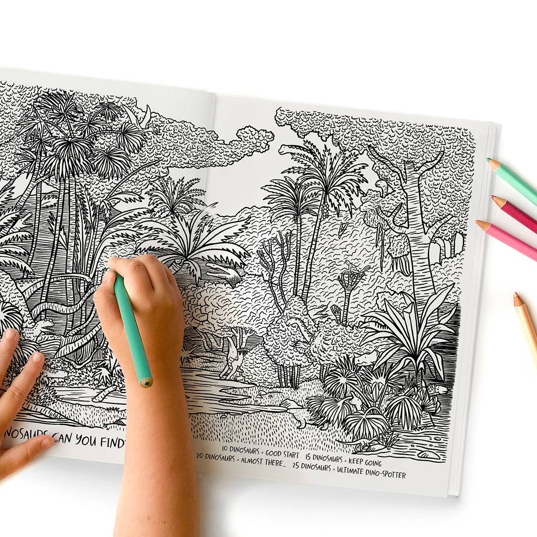 DINOSAURS Coloring + Activity: Mazes, Puzzles, Jokes + MORE