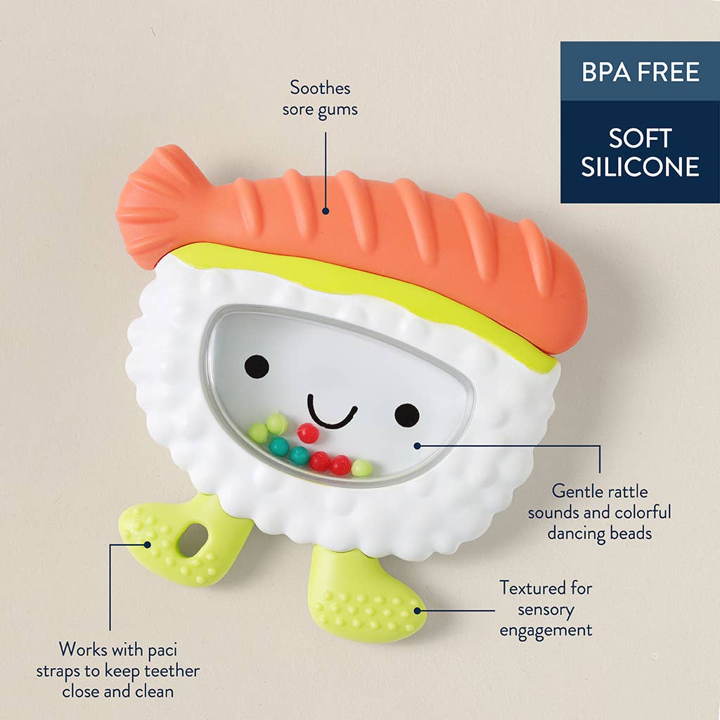 Sweetie Shake Plus - Sushi Teething + Rattle Toy