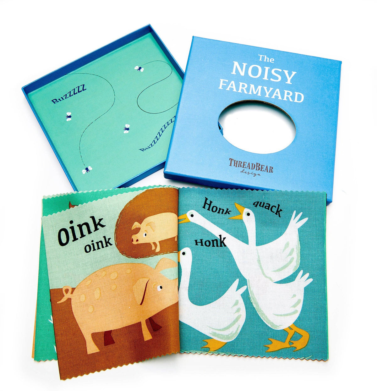 ThreadBear | Noisy Farmyard Rag Book