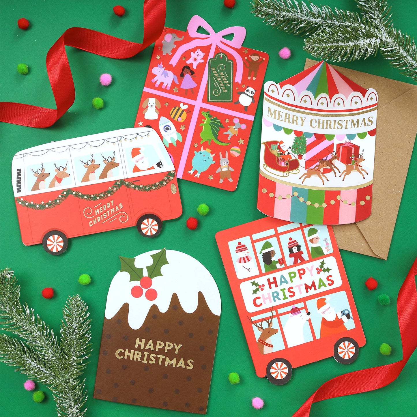 Joyful Holiday Present Christmas Card | Holiday Card