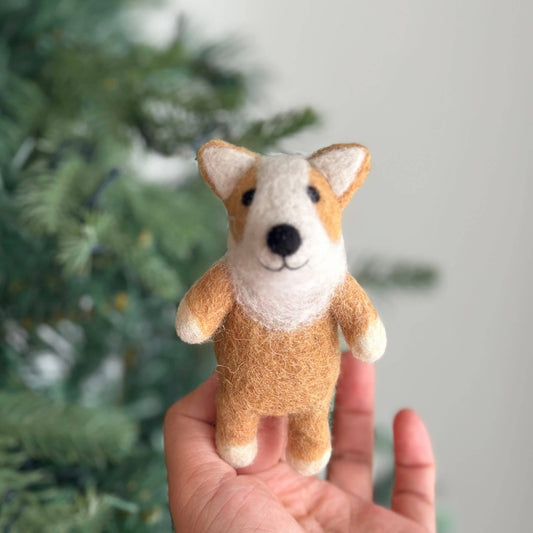 Felt Corgi Finger Puppet