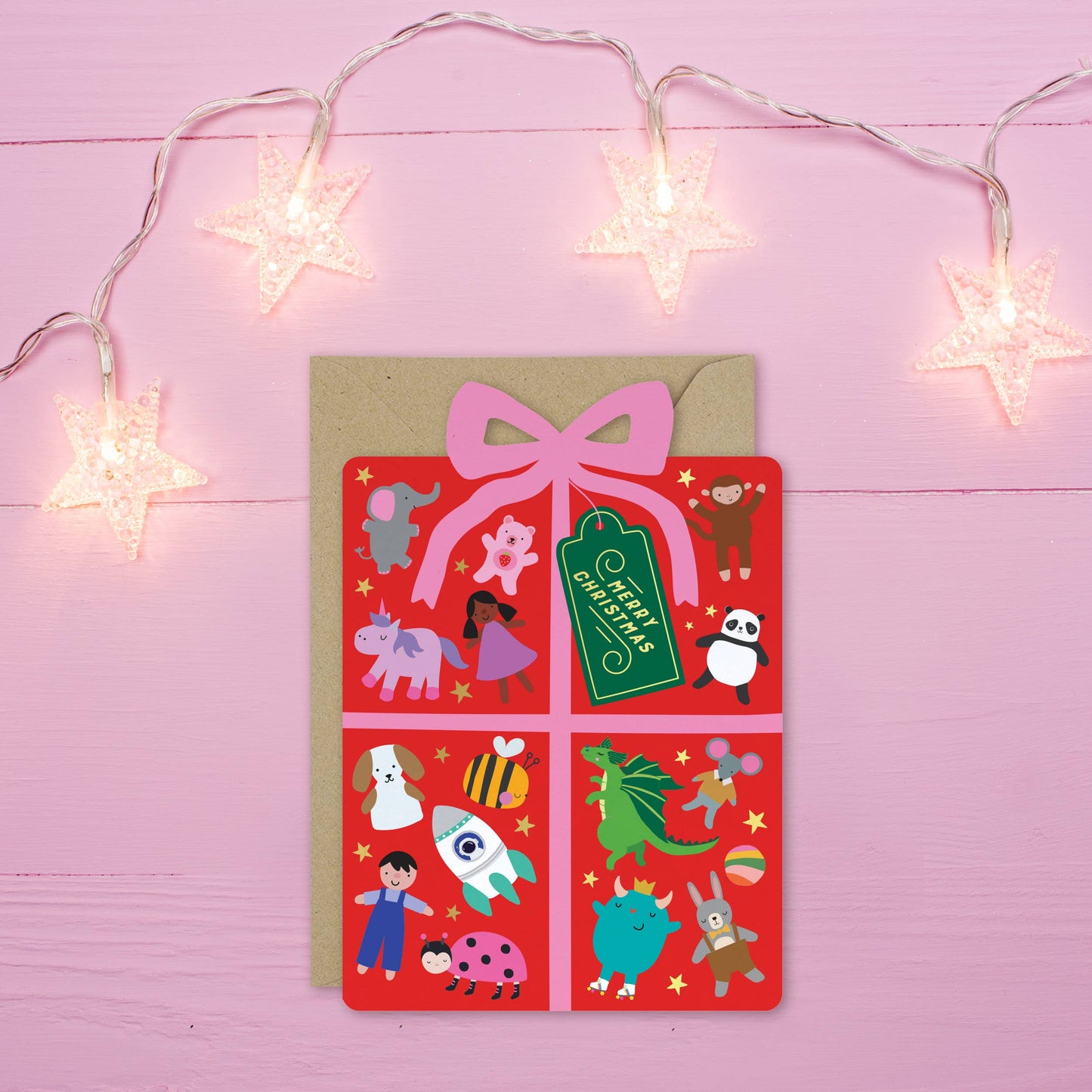 Joyful Holiday Present Christmas Card | Holiday Card