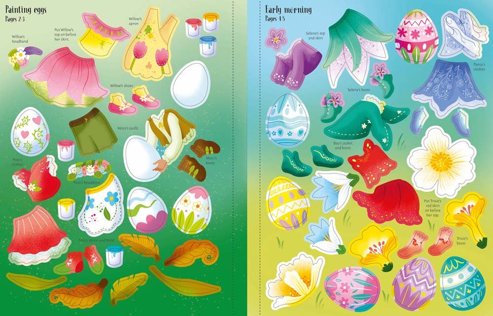 Sticker Dolly Dressing Easter Egg Hunt: Fiona Watt