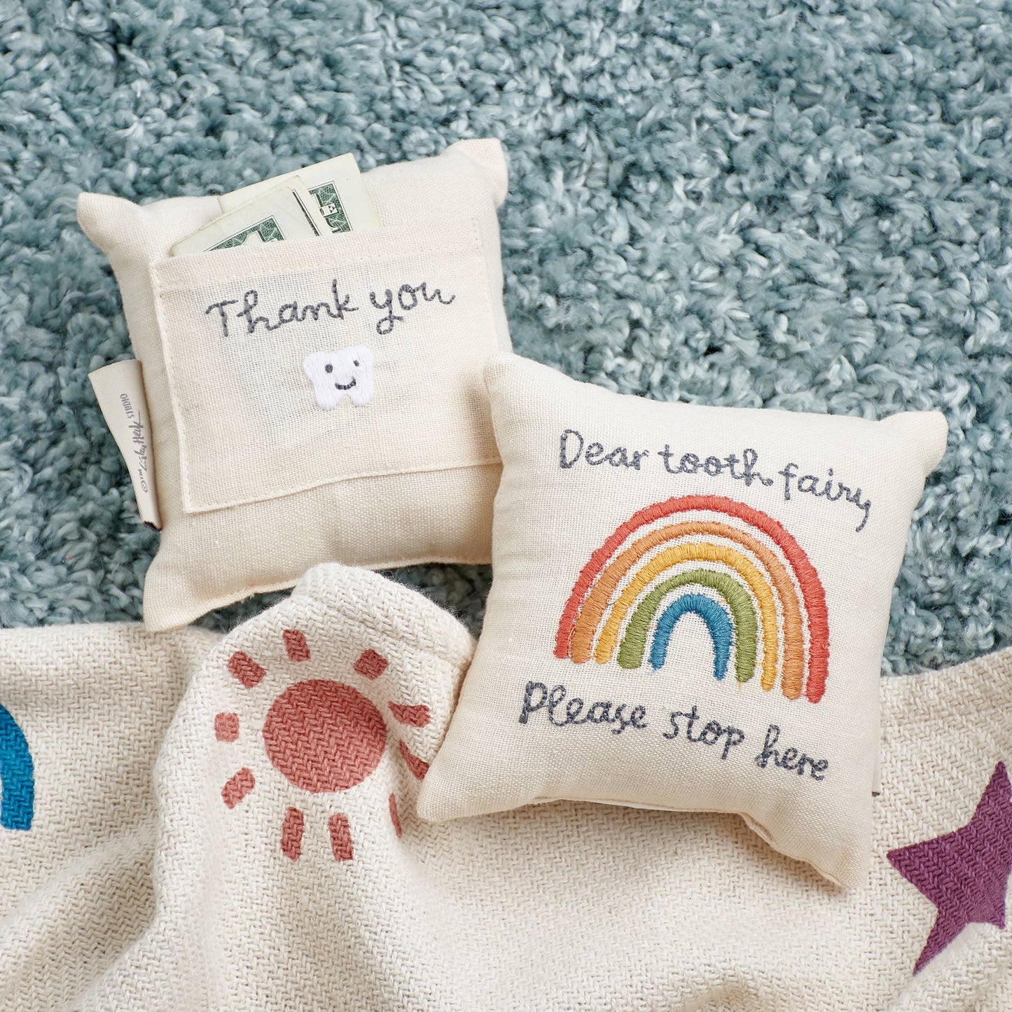 Rainbow Tooth Fairy Pillow