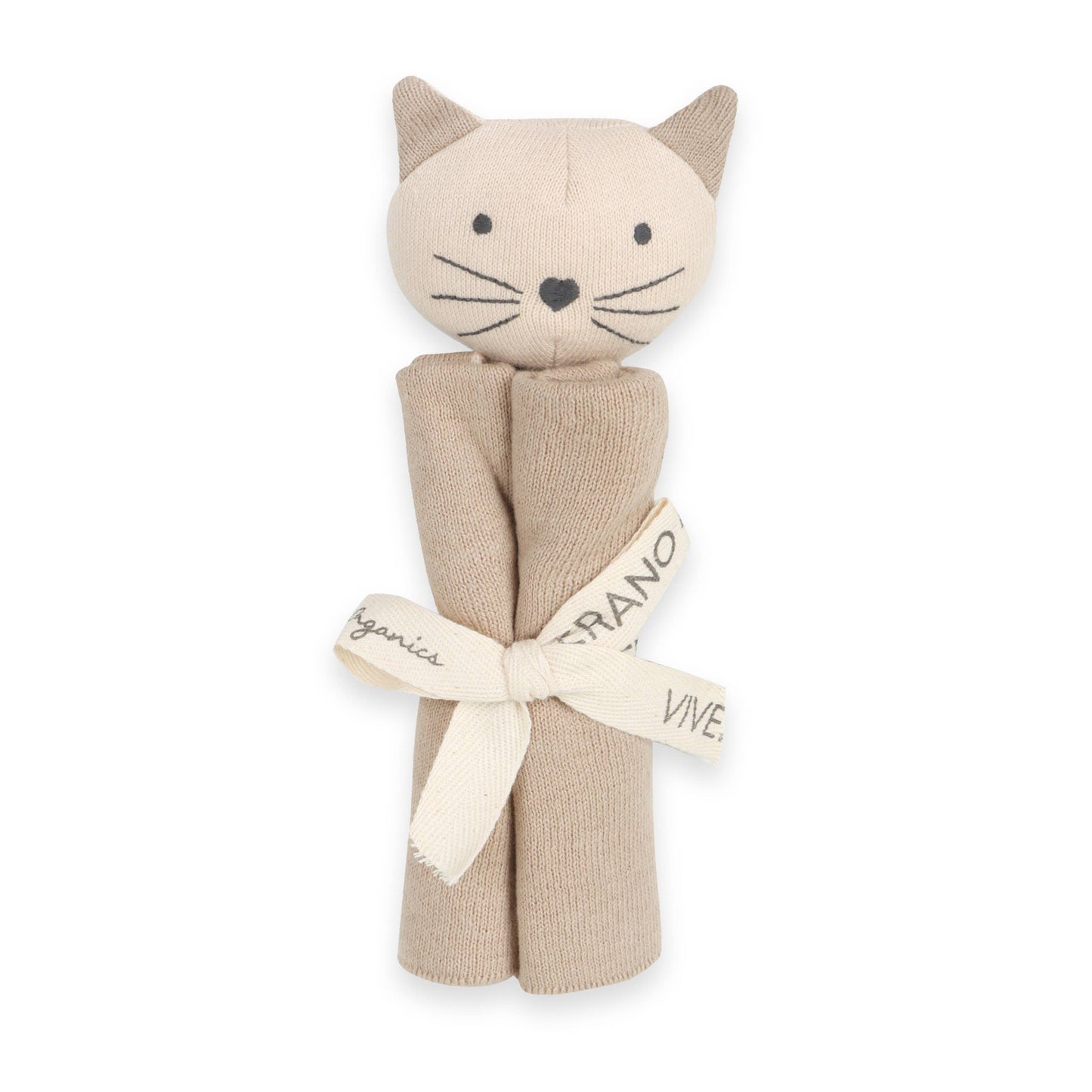 Kitty Cat - Organic Baby Lovey Security Blanket
