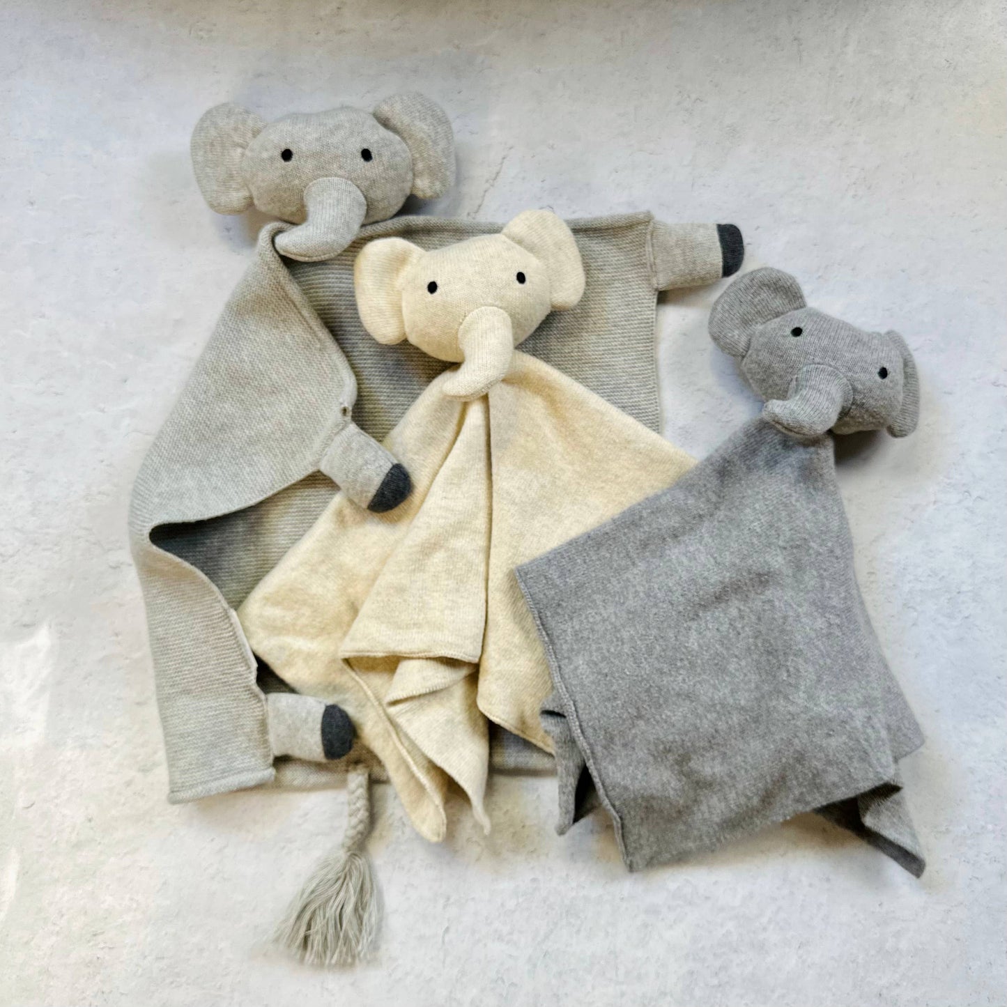Elephant - Organic Baby Lovey Security Blanket Cuddle Cloth
