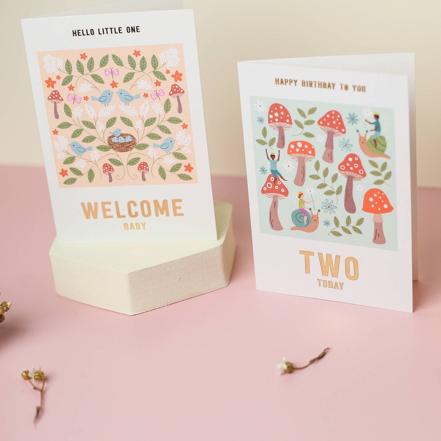Welcome Baby Nest Card | New Baby Card | New Parent Card