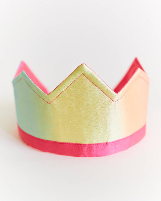 100% Silk Rainbow Crown