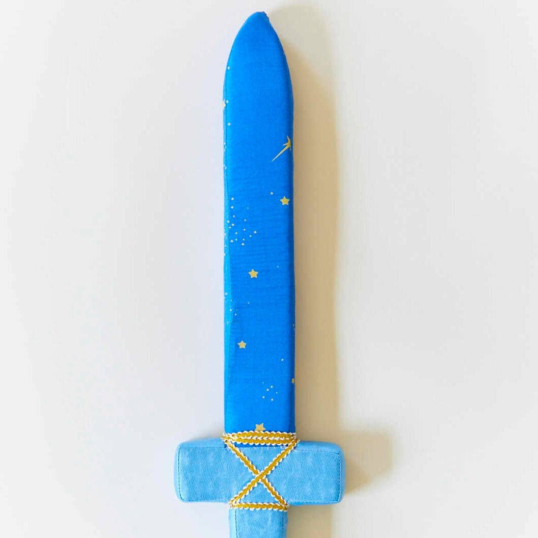 Soft Foam & Silk Sword in Star Print