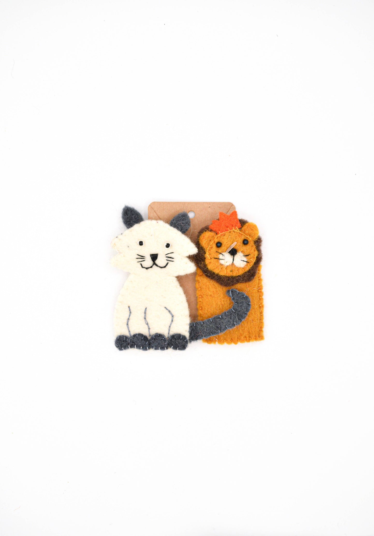 Tiger and Cat Finger Puppet Set